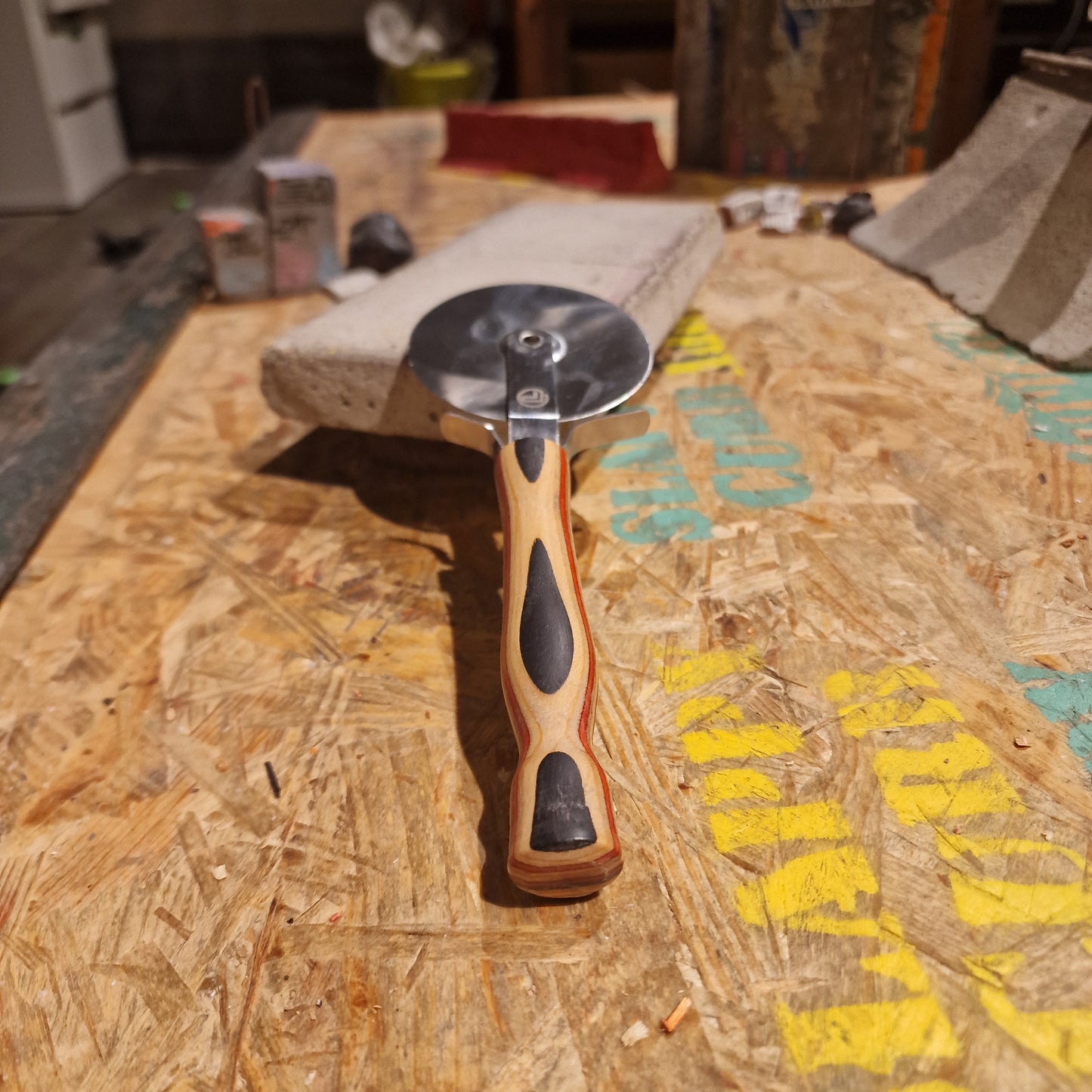 Pizzaslicer Av Återvunna Skateboards