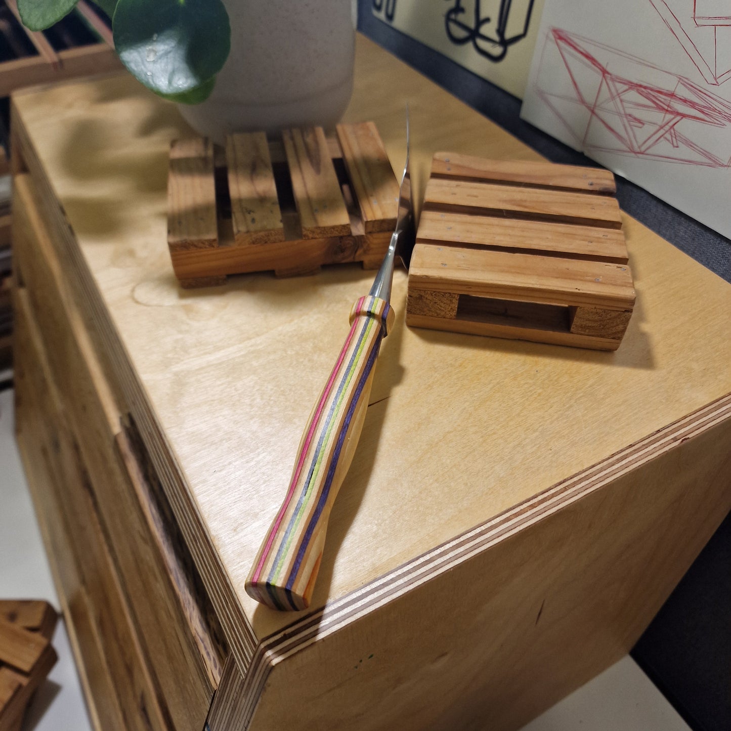 Tårtpade Av Återvunna Skateboards