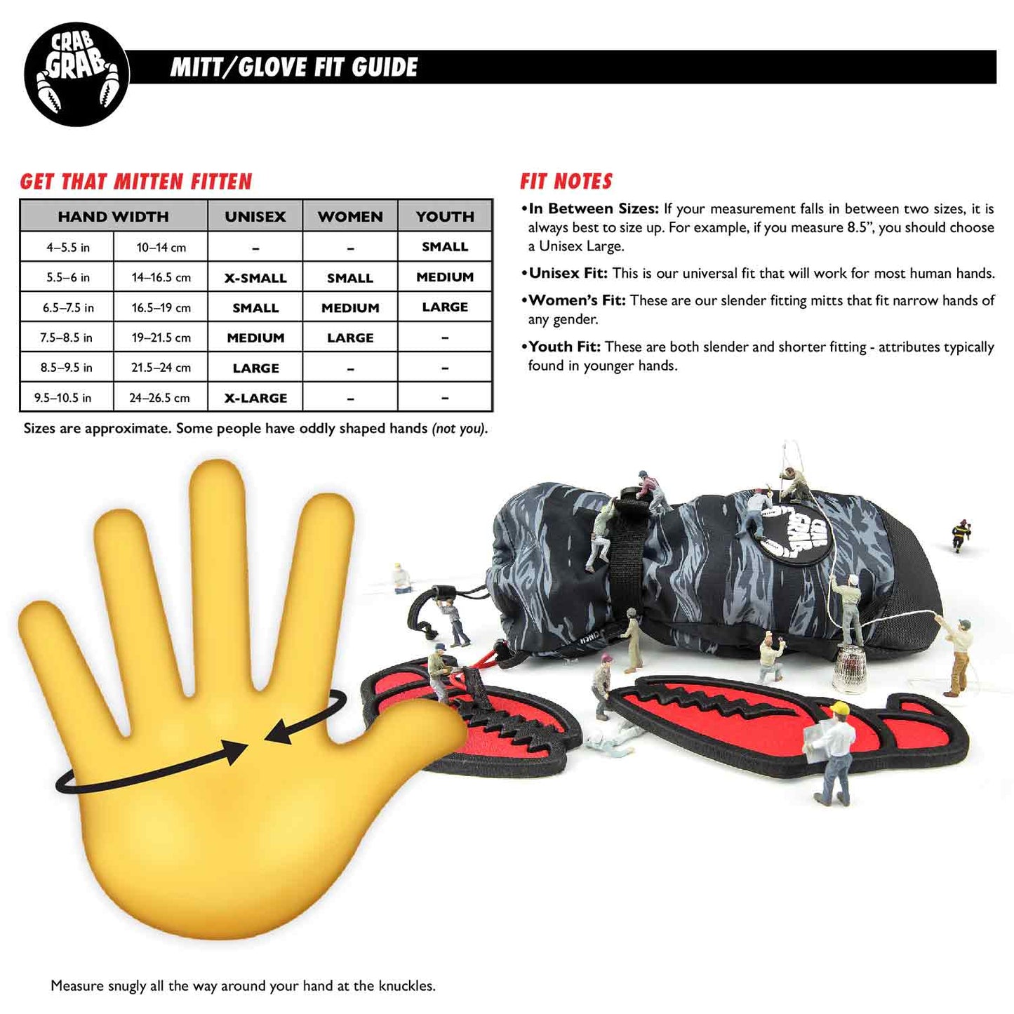 Crab Grab Clinch Youth Mitt Black