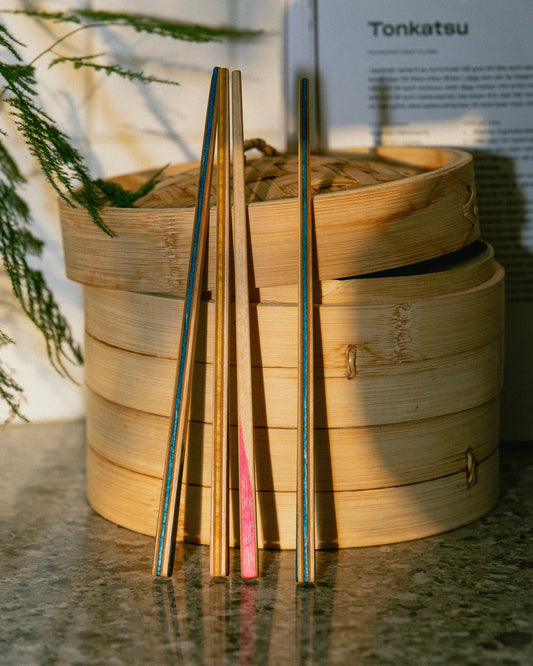 Chopsticks - recycled skateboard