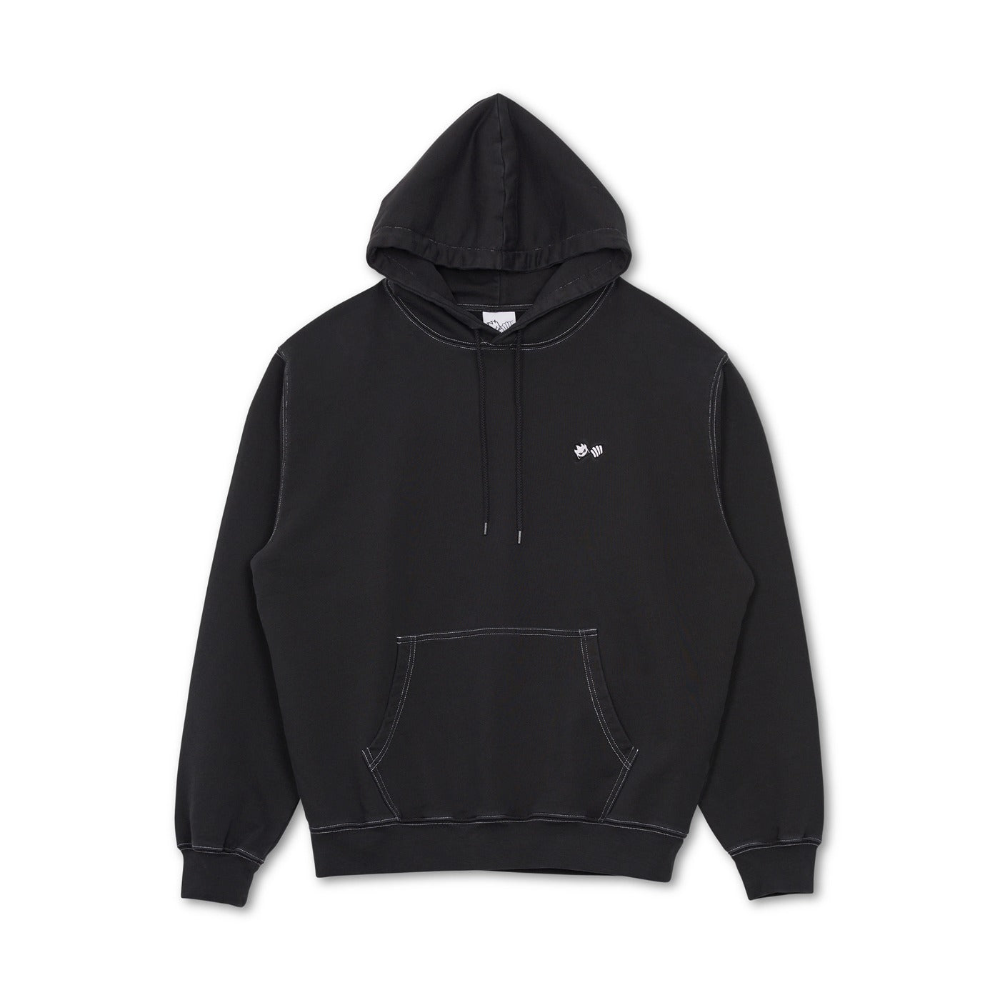 Last Resort X Spitfire Swirl Hoodie Washed Black