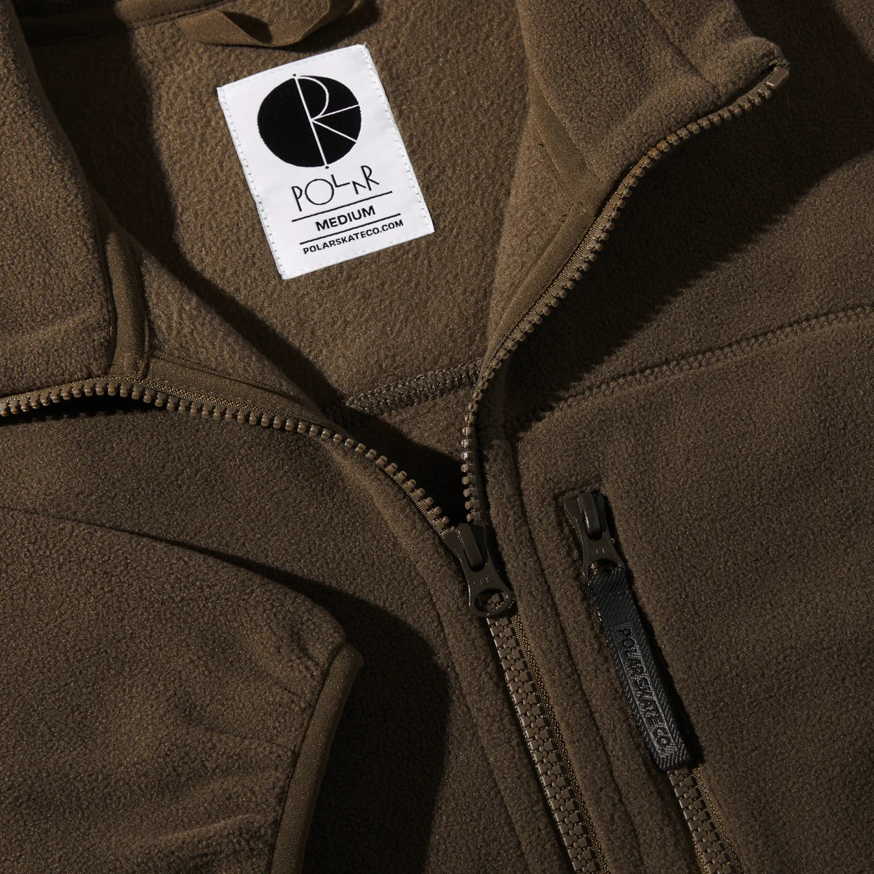 Polar BASIC FLEECE JACKET - BROWN