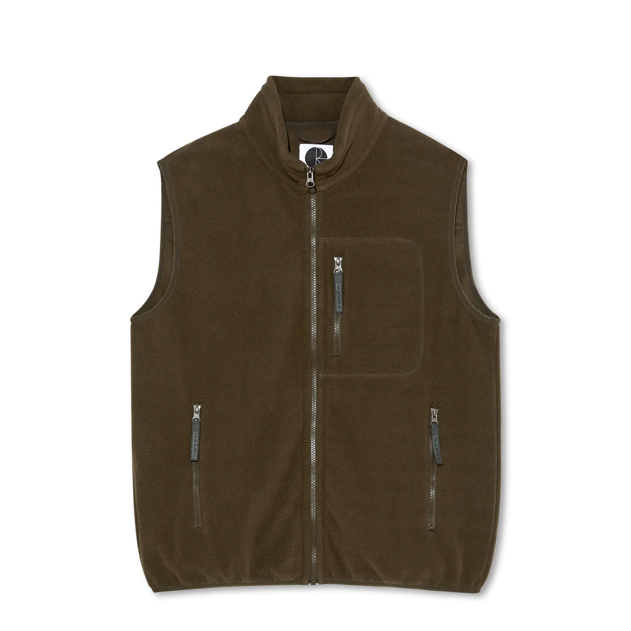 Polar BASIC FLEECE VEST - BROWN