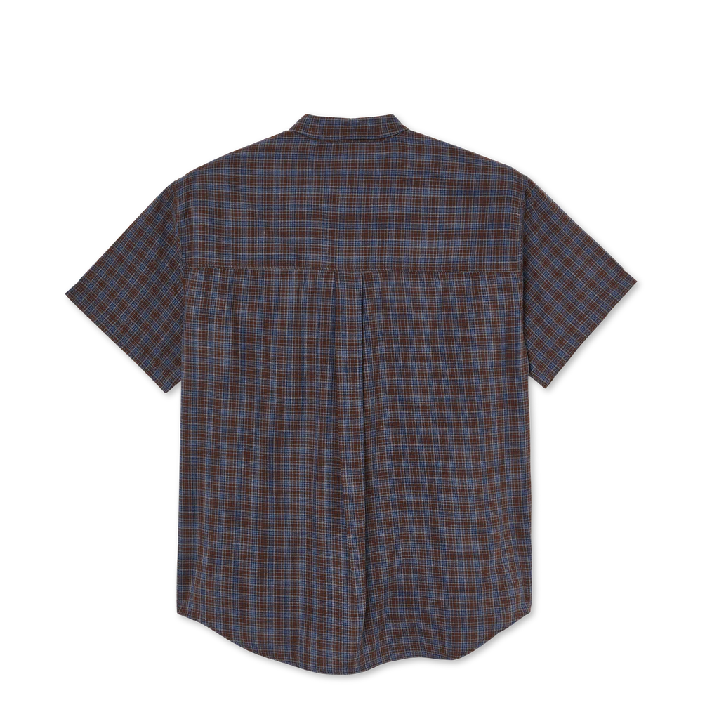 Polar Mitchell Poplin Shirt Brown/Blue
