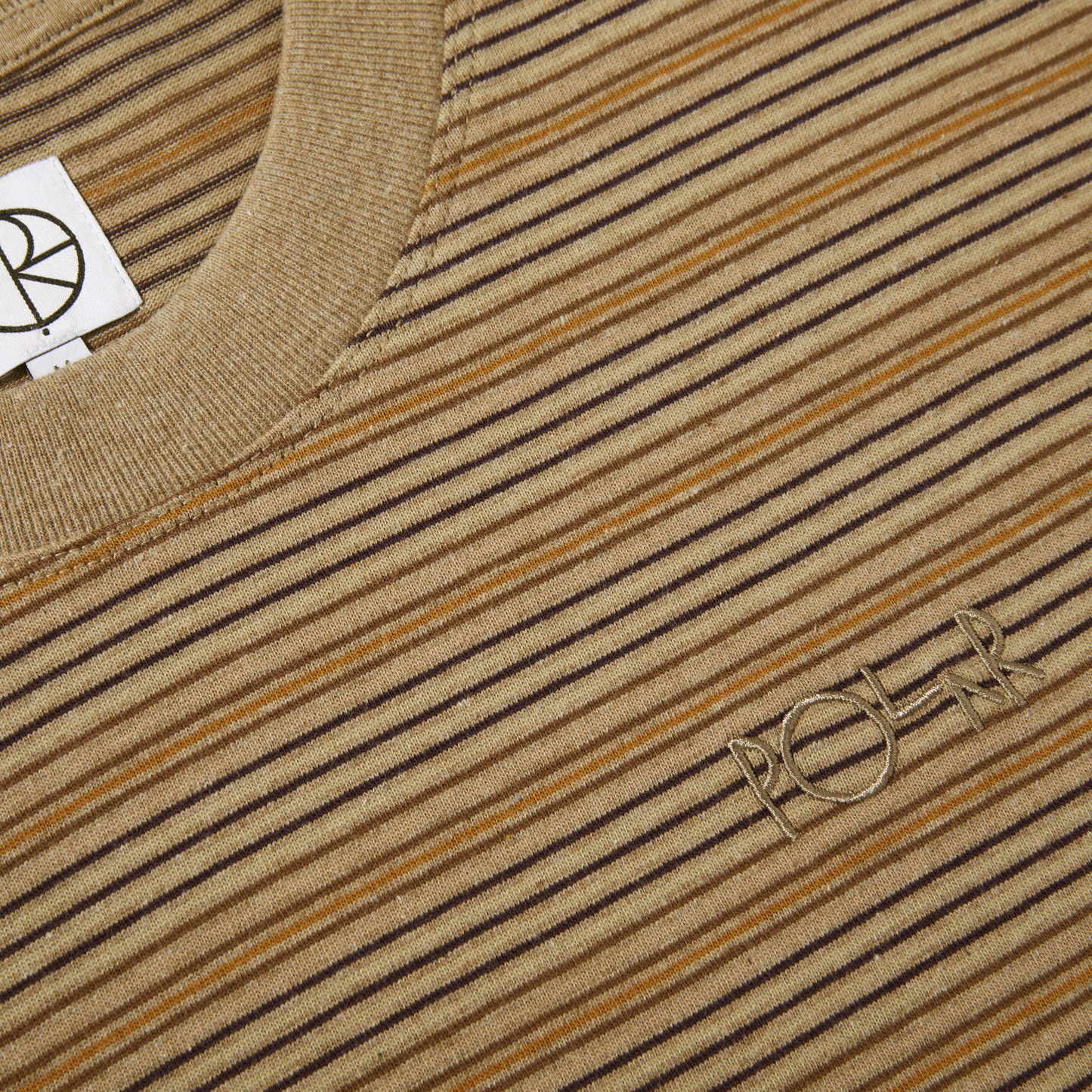 Polar Stripe Surf Tee Camel
