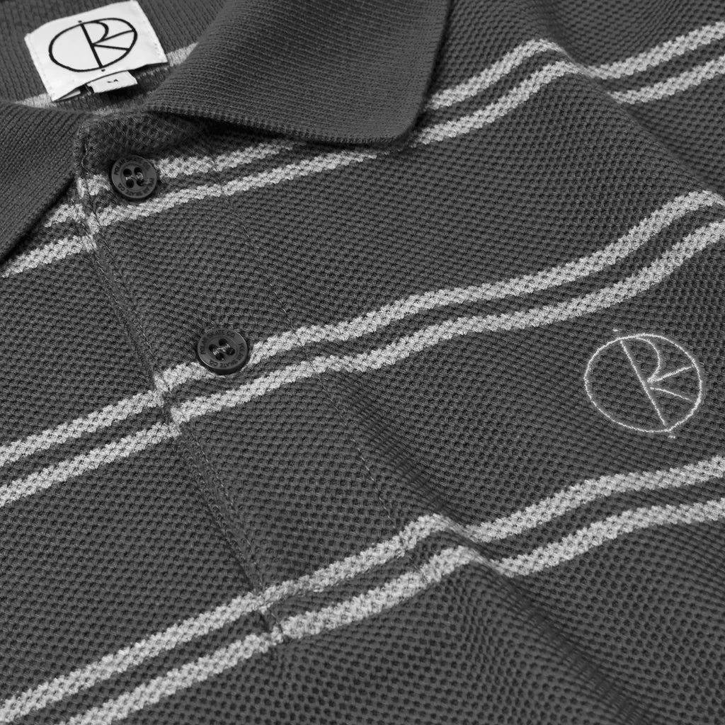 Polar Stripe Polo LS Graphite