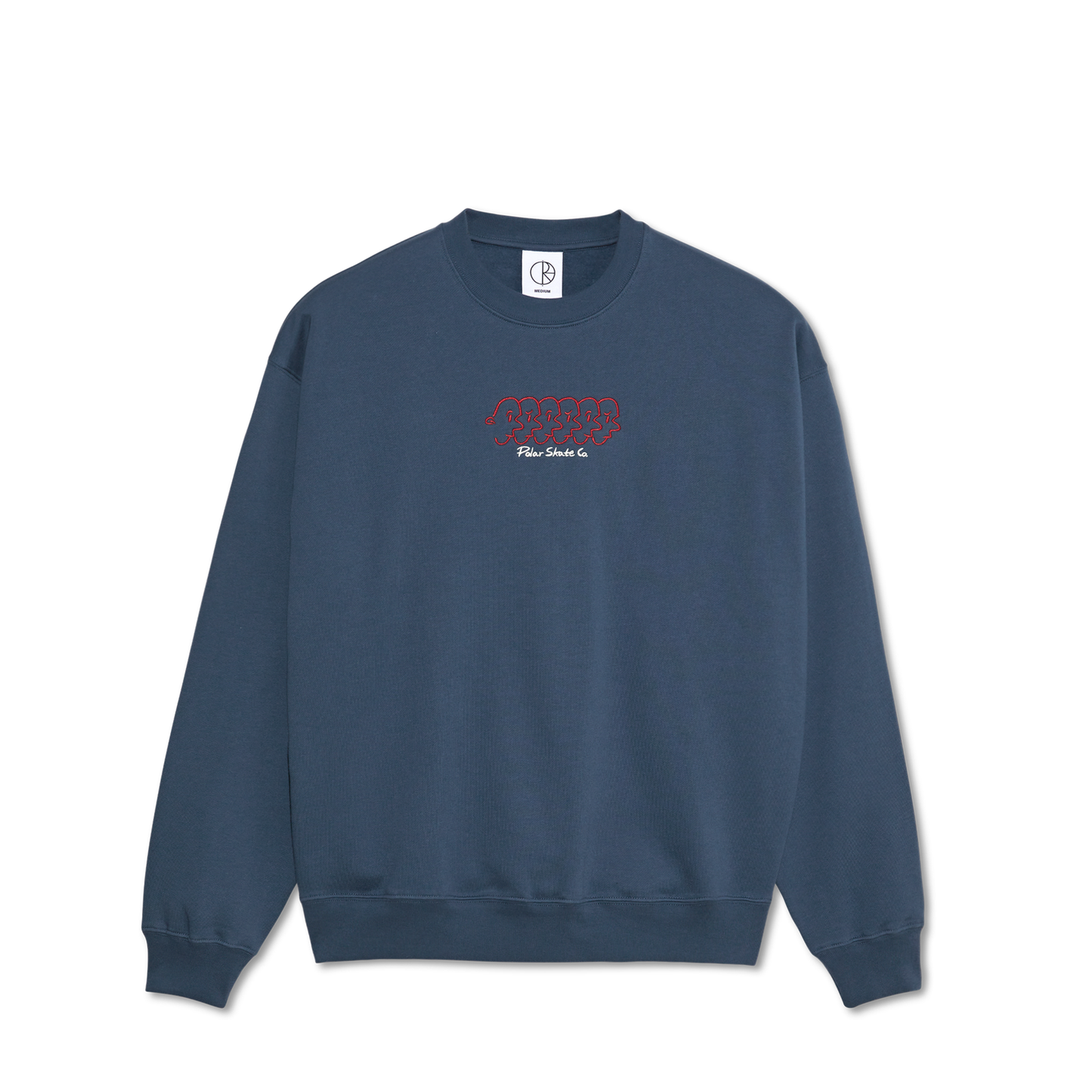 Polar Faces Crewneck Grey Blue
