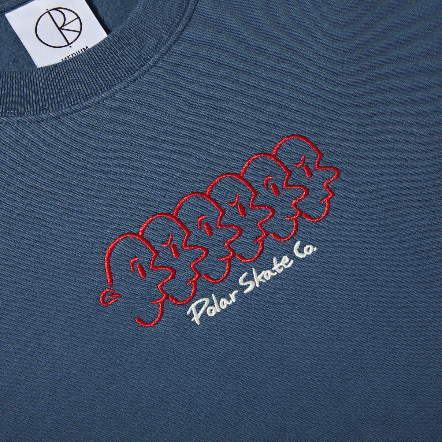Polar Faces Crewneck Grey Blue