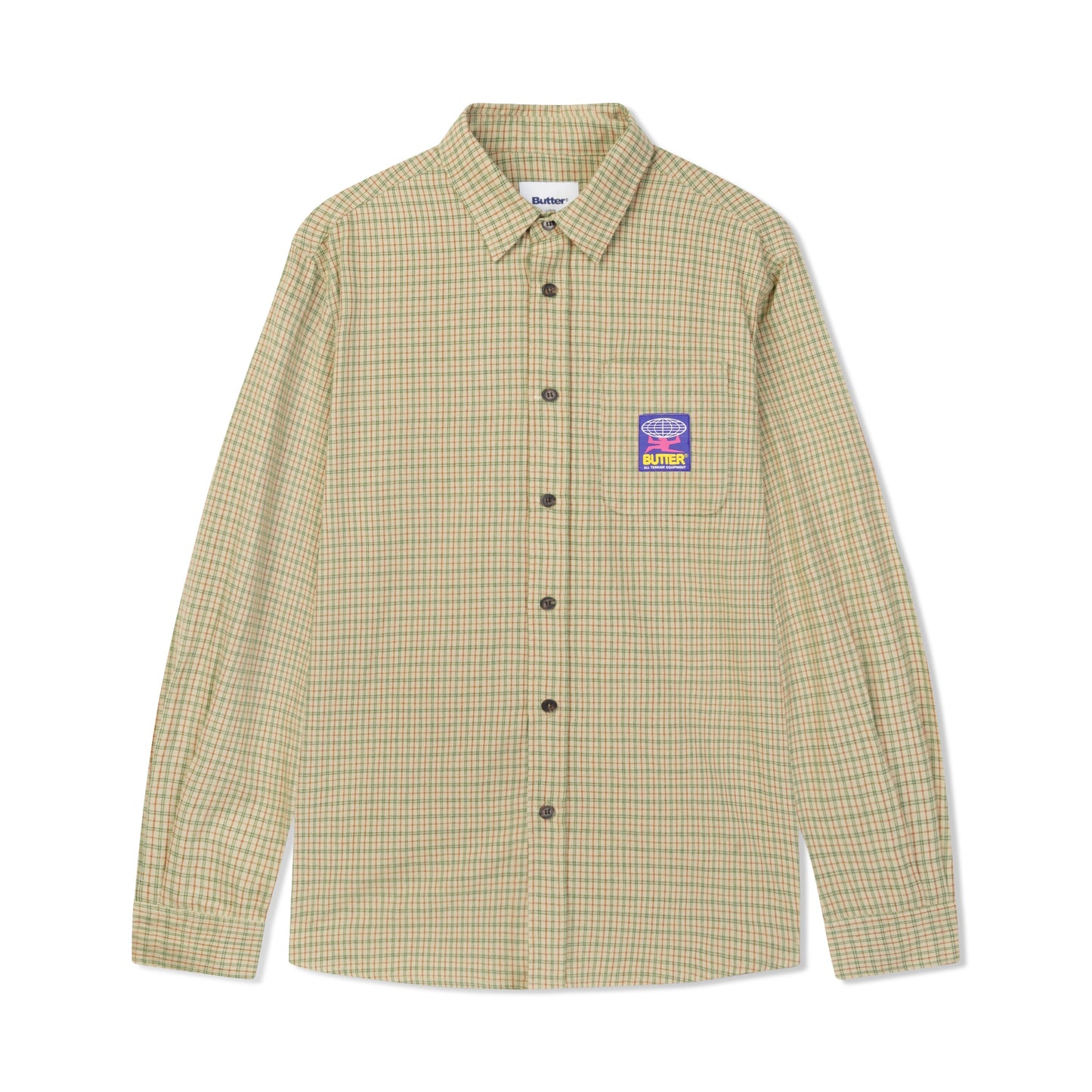 Butter Terrain L/S Shirt Cream / Forest