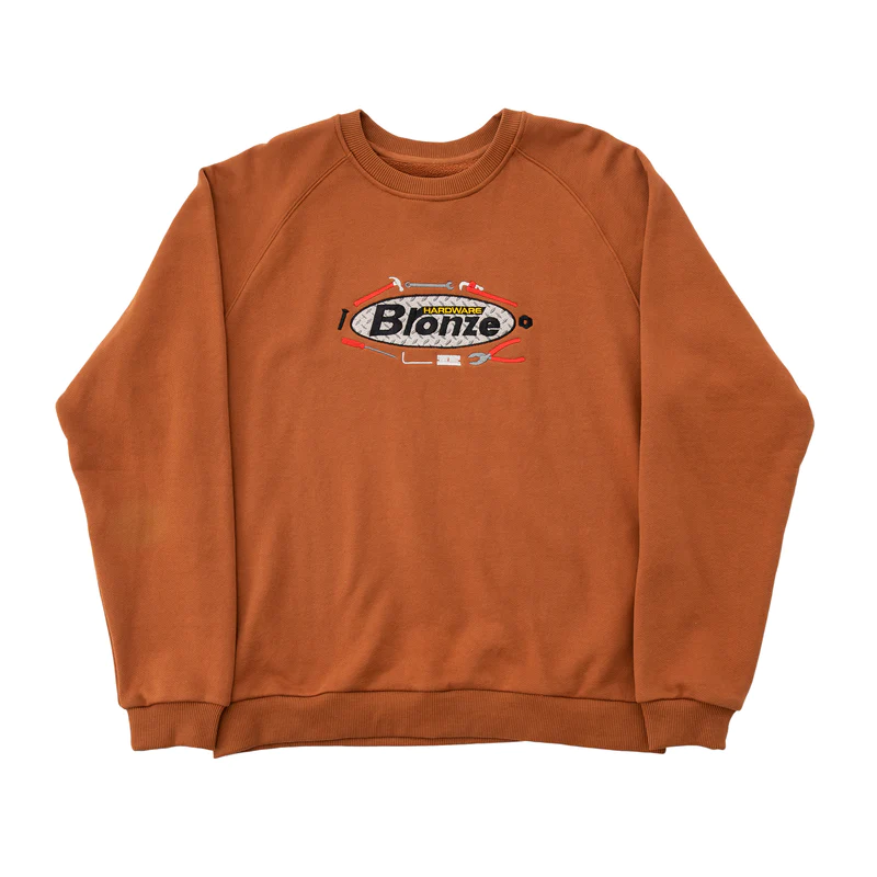 Bronze Tool Time Crewneck Rust