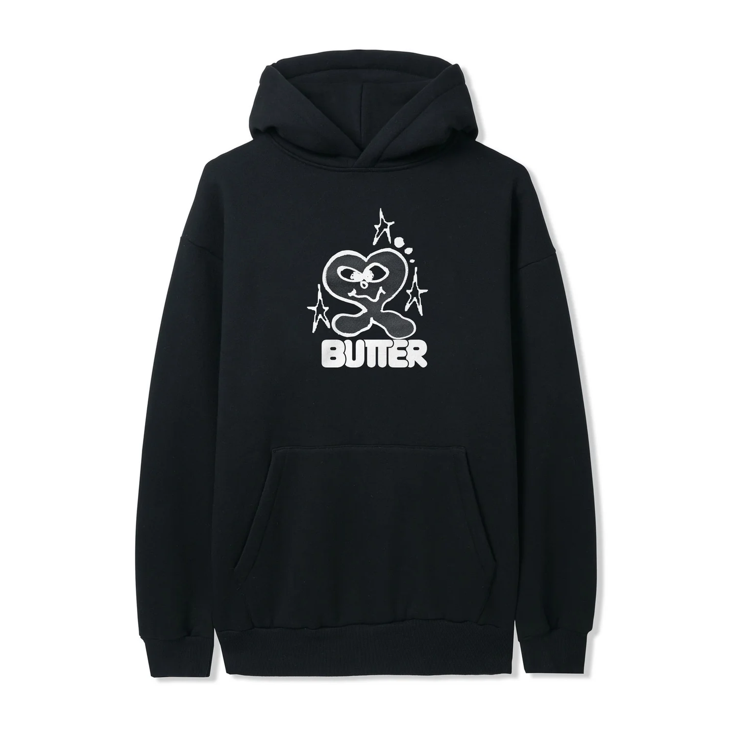 Butter Heart Logo Pullover Hood Black