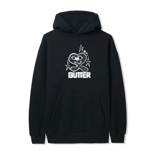Butter Heart Logo Pullover Hood Black