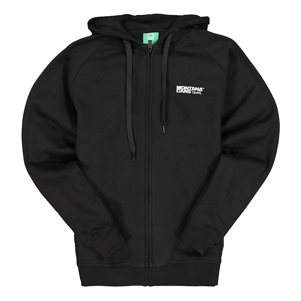 Montana Zip Hoddie Black