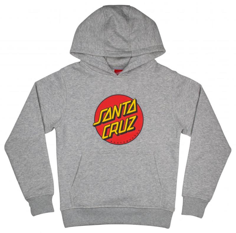 Santa Cruz Youth Dot Hood Grey