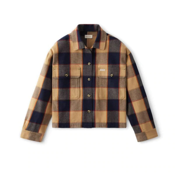 Brixton Bowery W L/S Flannel Khaki