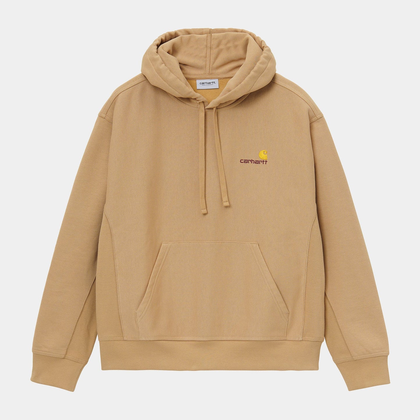 Carhartt Hooded American Script Sweatshirt Dusty H Brown