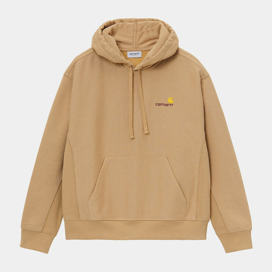 Carhartt Hooded American Script Sweatshirt Dusty H Brown