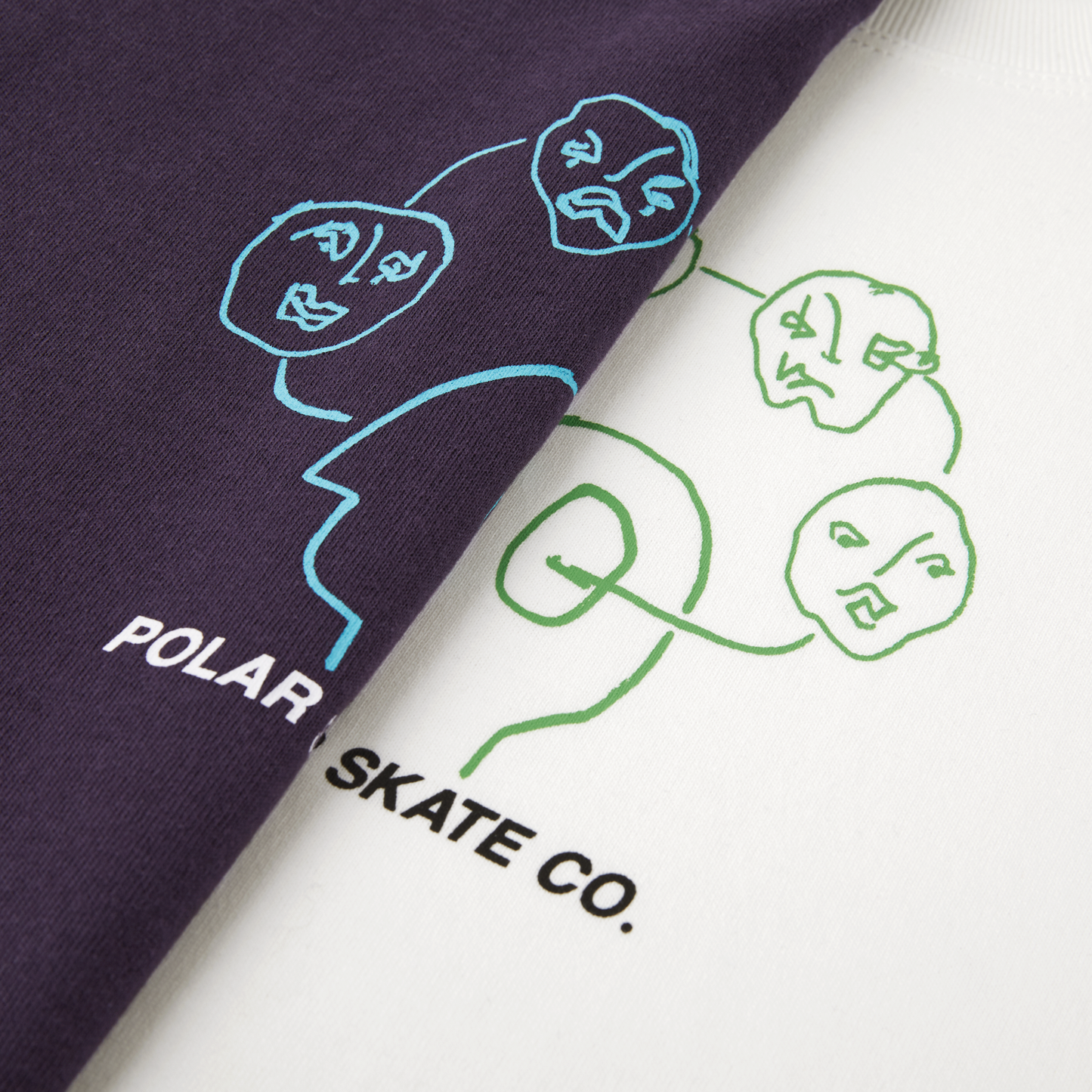Polar Head Space Tee Dark Violet
