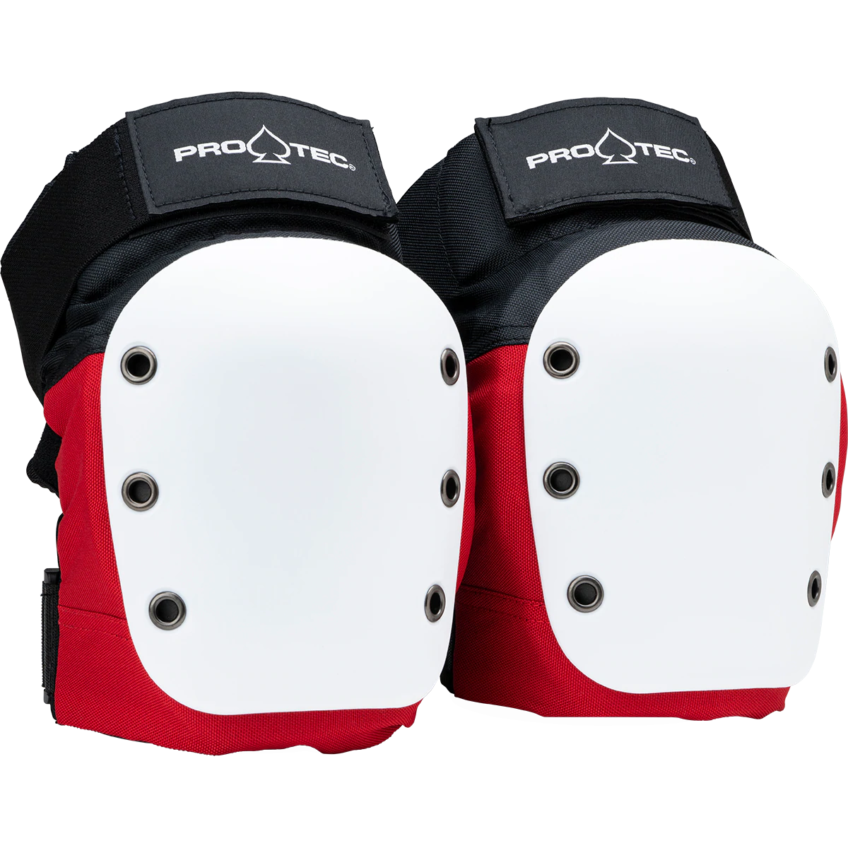 Pro-Tec Pads Street Knee Pad Open Back Red/White/Black