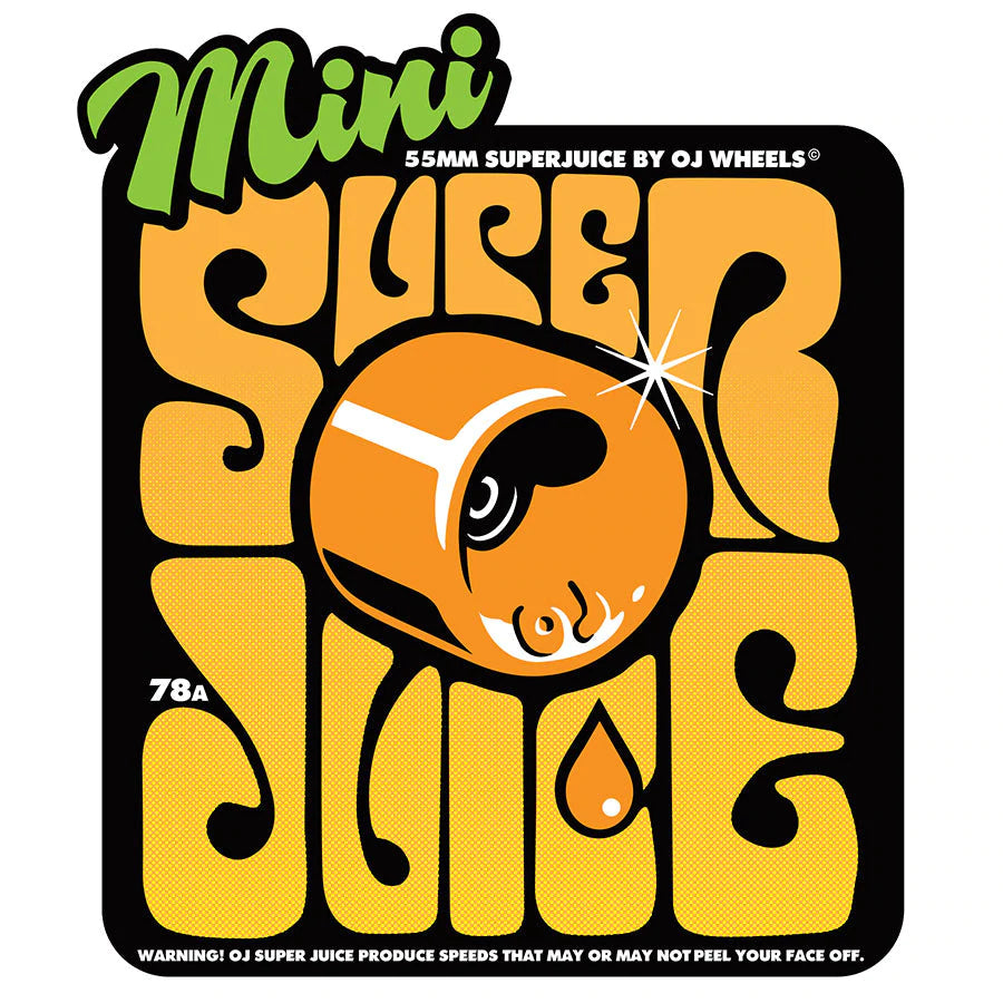 OJ Soft Wheels Mini Super Juice 78a Black 55MM