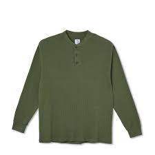 Polar Skate Co. Longsleeve - Rib Henley