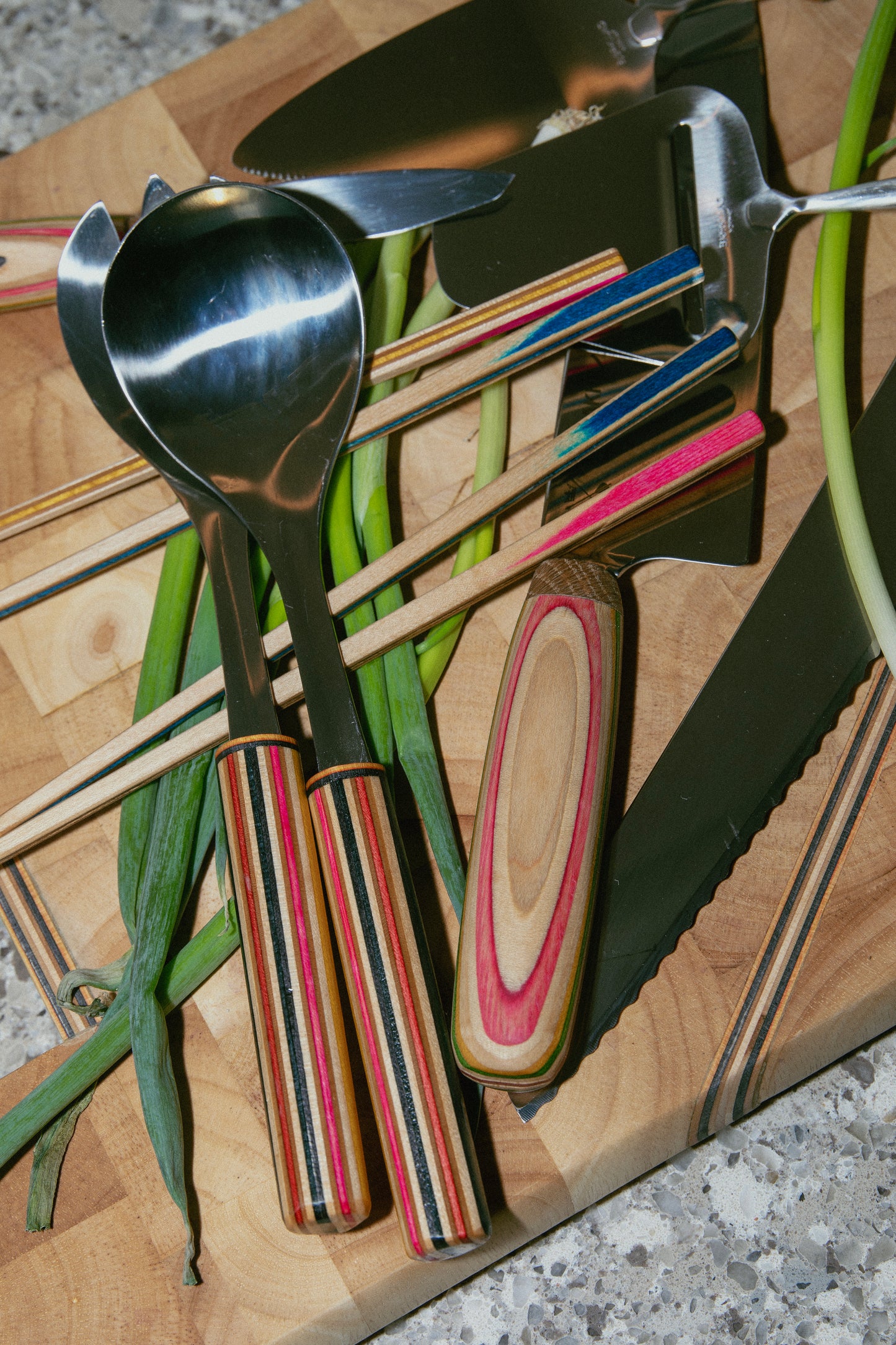 Chopsticks - recycled skateboard