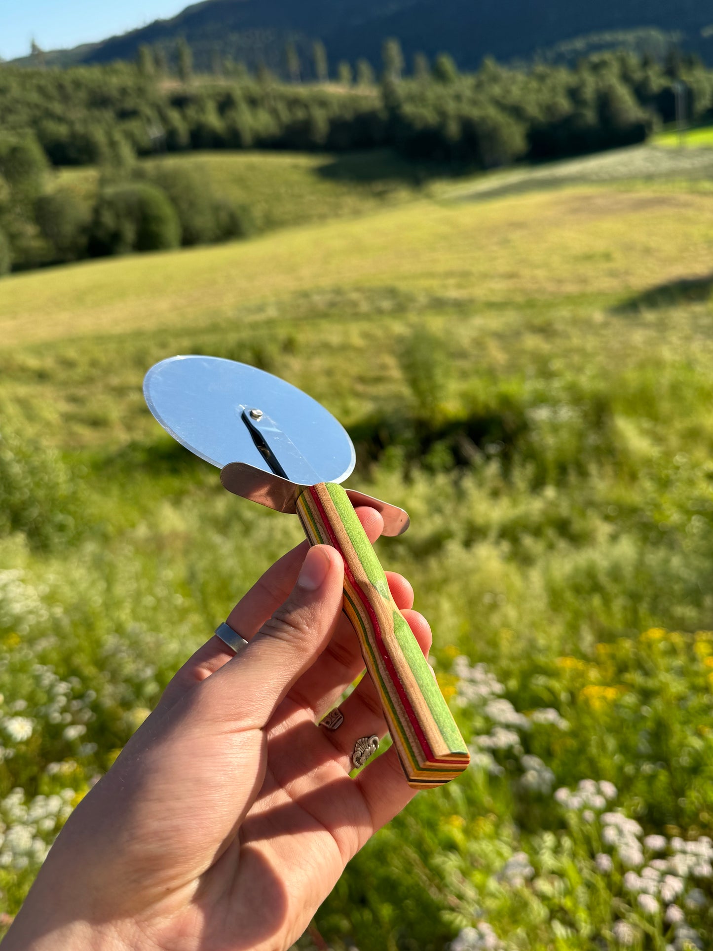 Pizza Cutter - recycled skateboard