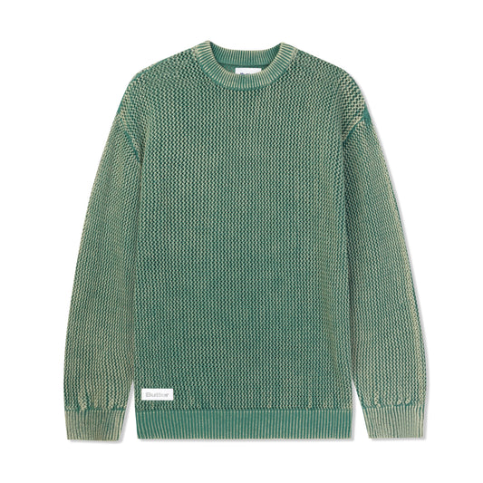 Butter Washed Knitted Sweater Army