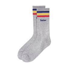 Butter Stripe Socks Grey