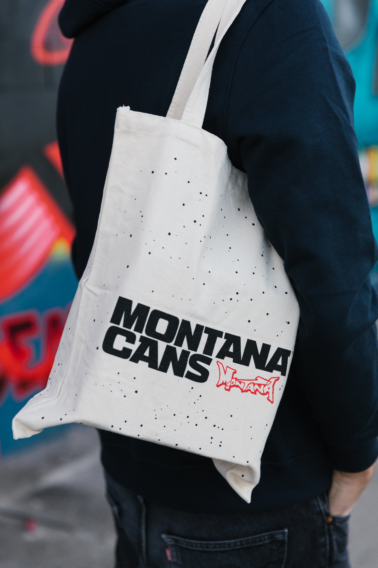 Montana Bag Cotton Logo+Stars Natural