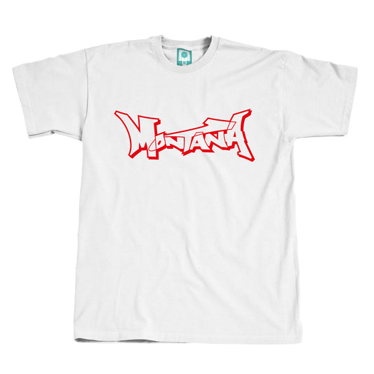 Montana T-Shirt Logo White