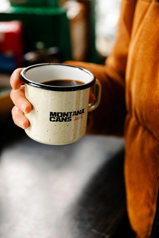 Montana Mug Enamel Logo Beige