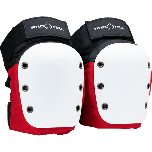 Pro-Tec Pads Street Knee Pad Open Back Red/White/Black