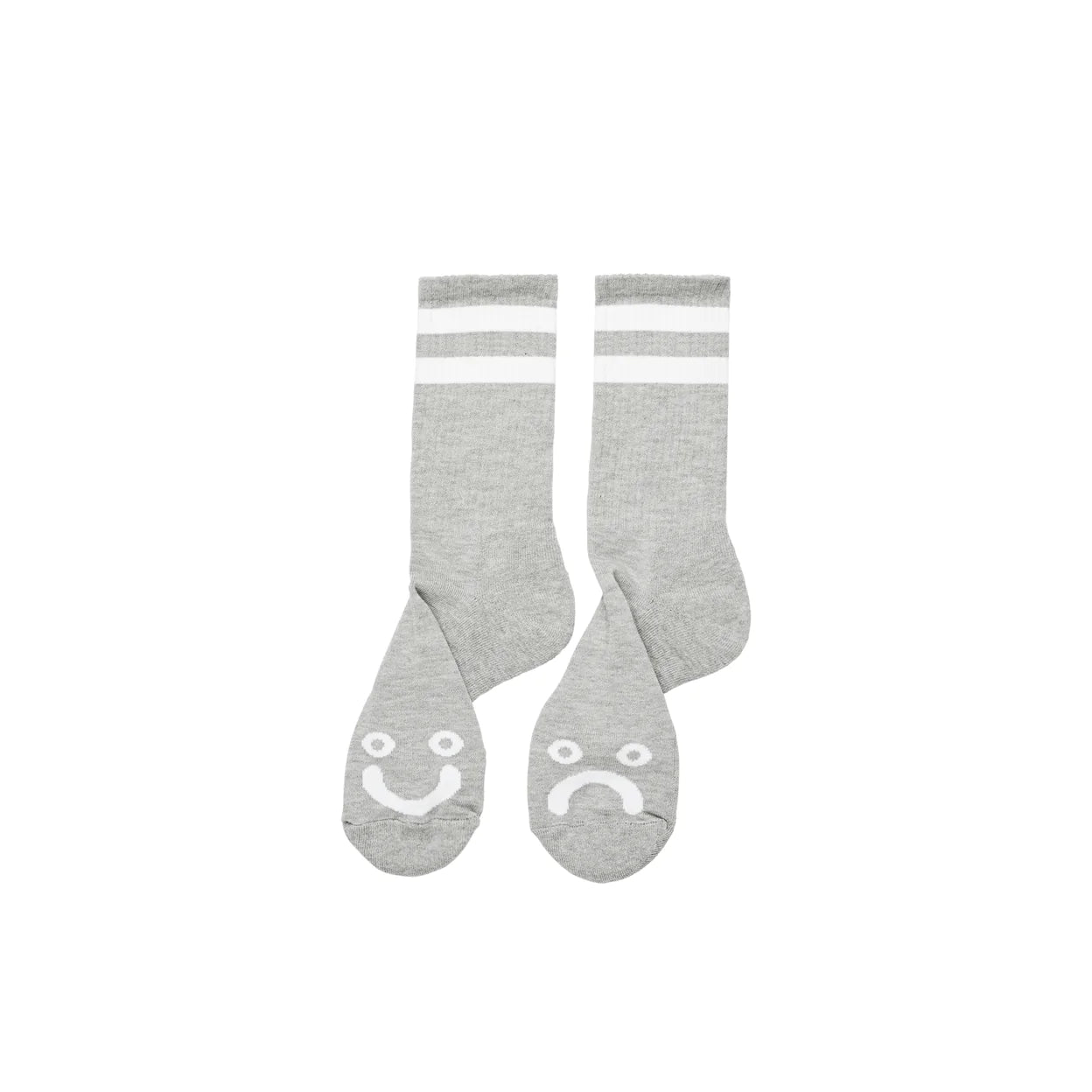 Polar Happy Sad Socks (Heather Grey)