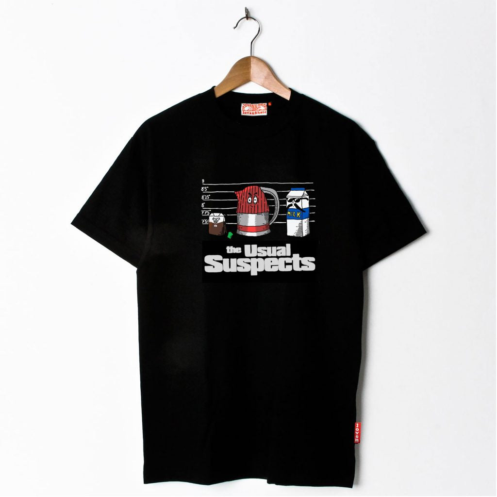 Lovenskate ‘THE USUAL SUSPECTS’ – T-SHIRT BLACK