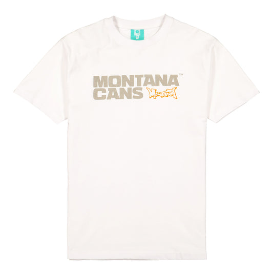 Montana T-Shirt Typo Logo White